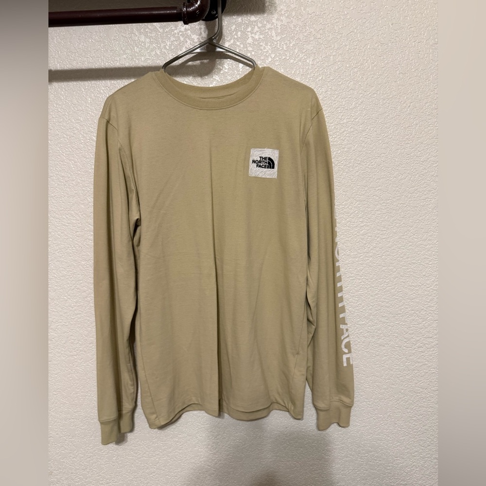 The North Face Men's Beige Long Sleeve Tee